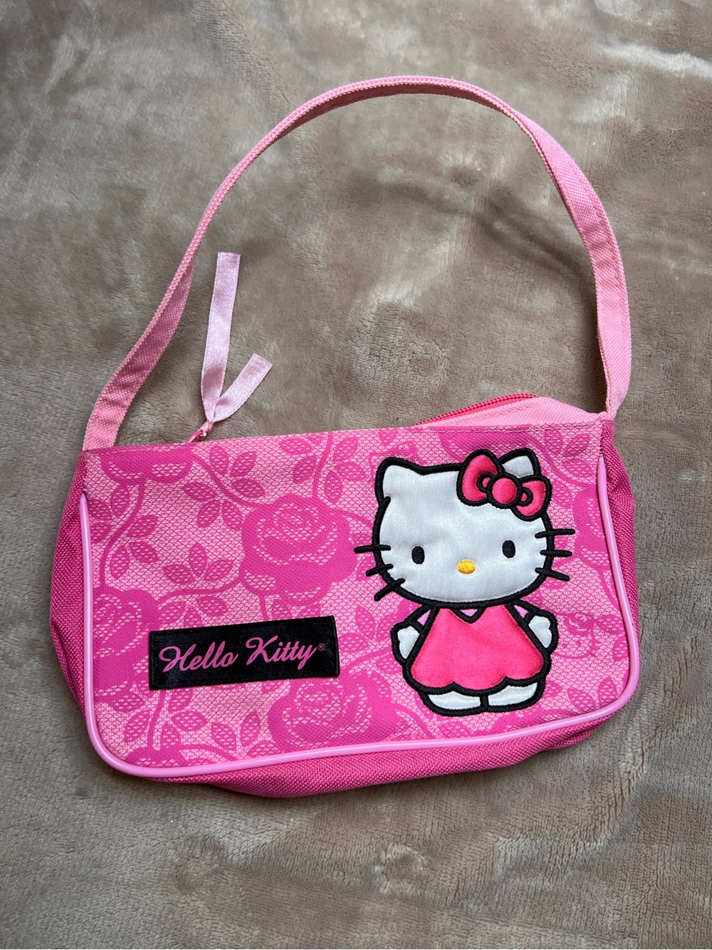 Hello Kitty Y2K Pink Floral Mini Purse